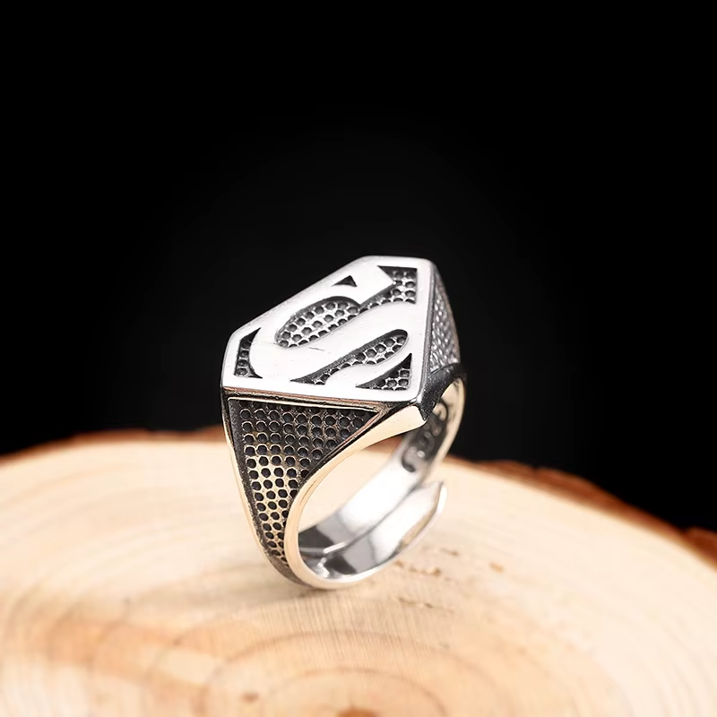 Superman Ring ~ Sterling Silver Superman Ring ~ Sterling Silver
