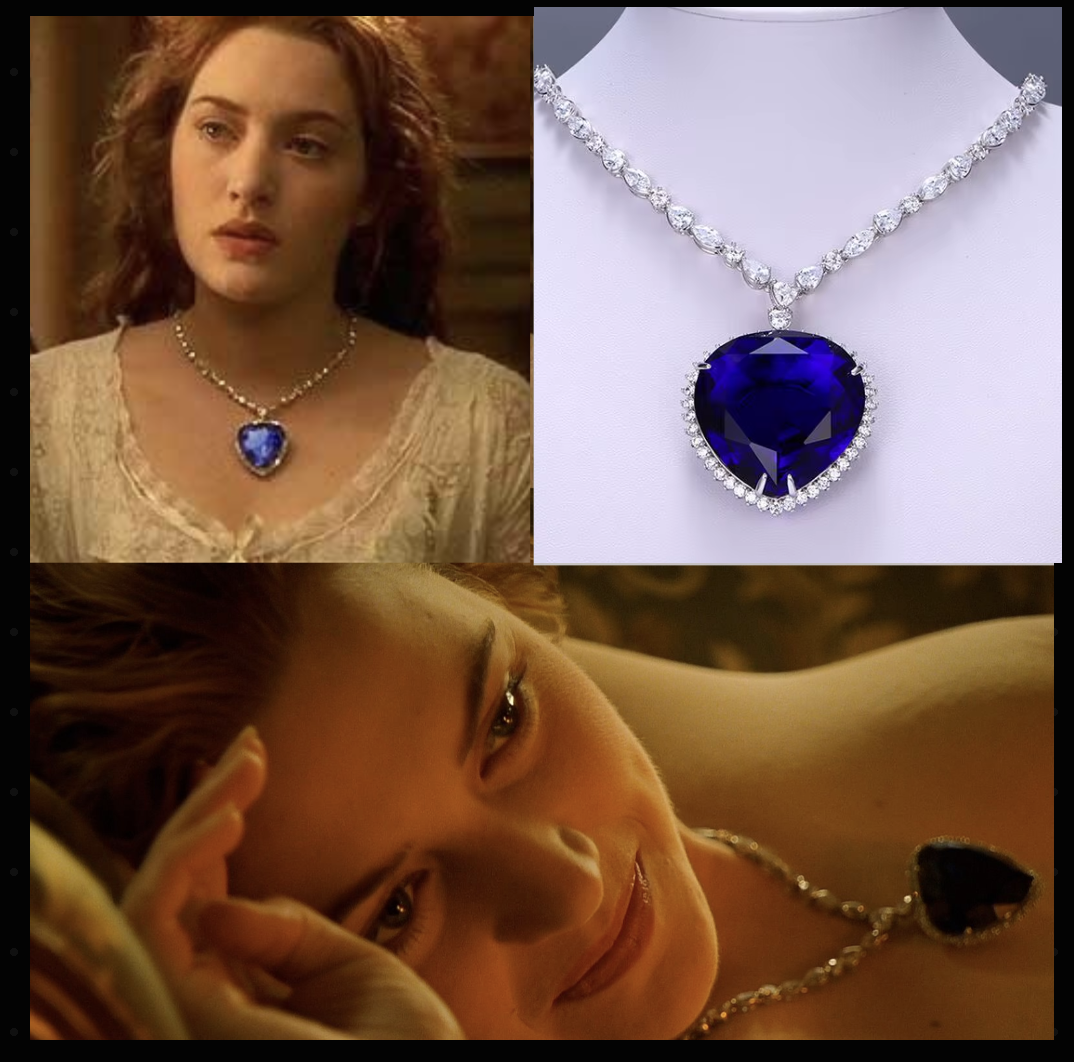 Heart of the Ocean Necklace | Titanic Inspired Blue Heart Jewelry