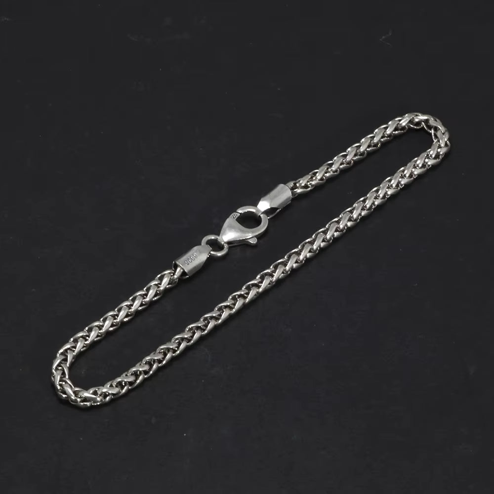 3mm sterling silver bracelet