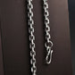 sterling silver cable chain Necklace hanging vertically