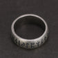 925 silver Viking ring engraved with runes