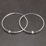 925 sterling silver hoop earrings round circle jewelry
