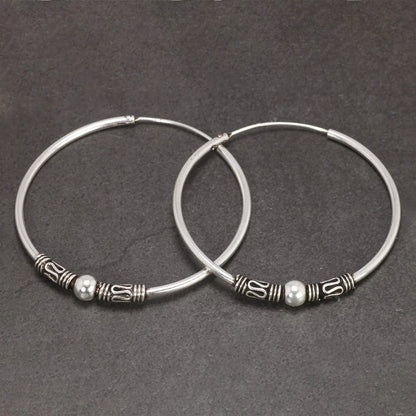 925 sterling silver hoop earrings round circle jewelry