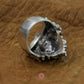 925 Sterling Silver Lion Ring back