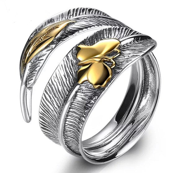 925 silver butterfly ring