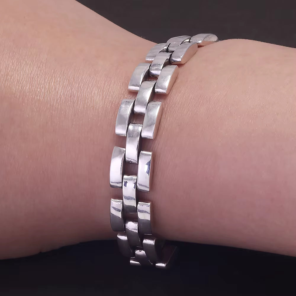 925 silver link bracelet