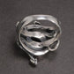 925 silver snake ring back view