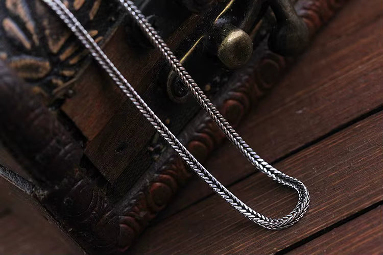 925 silver spiga necklace