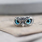 925 sterling silver owl ring