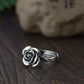 925 sterling silver rose ring