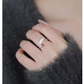 999 solid silver lotus ring worn on hand