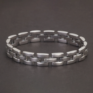9mm sterling silver link bracelet
