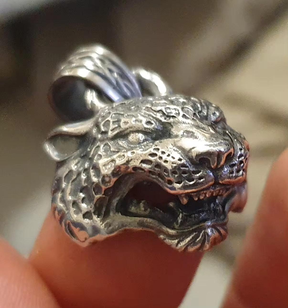 panther pendant sterling silver