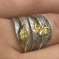Adjustable butterfly spoon ring worn on finger