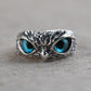 Adjustable owl ring
