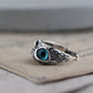 Adjustable owl ring silver