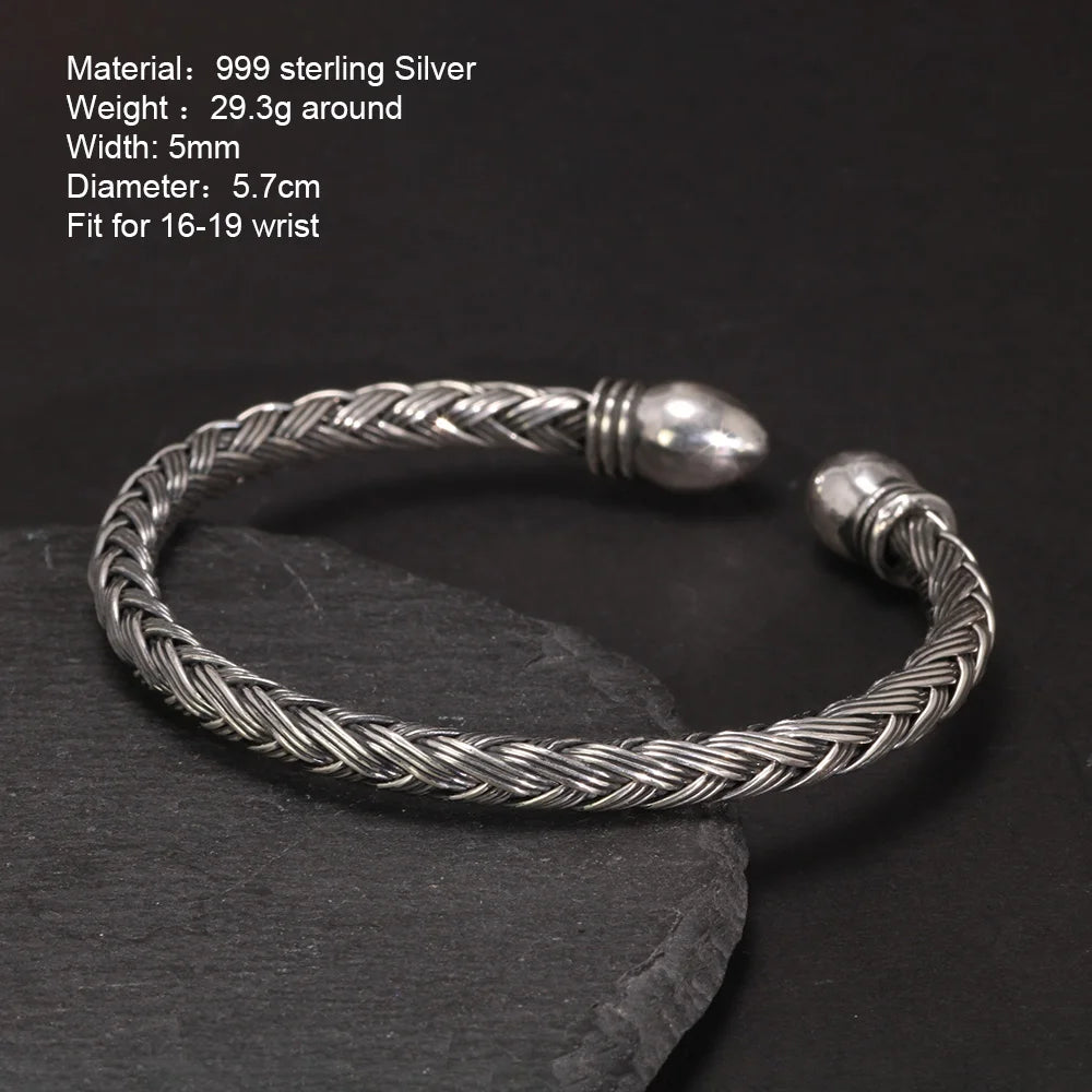 sterling Silver Cuff Bracelet for Men