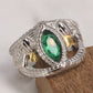 Aragorn Ring Of Barahir Fantasy Green Gemstone