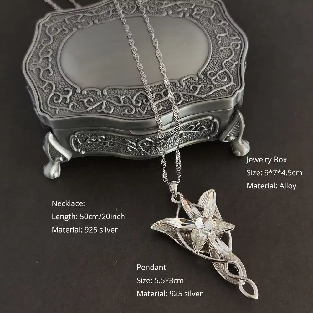 Arwen Evenstar large pendant Necklace Jewelry box - Lord of the Rings