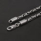 Authentic 925 sterling silver woven byzantine link bracelet close up