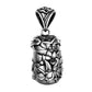 Buddhist Lotus Locket pendant Sterling Silver white background