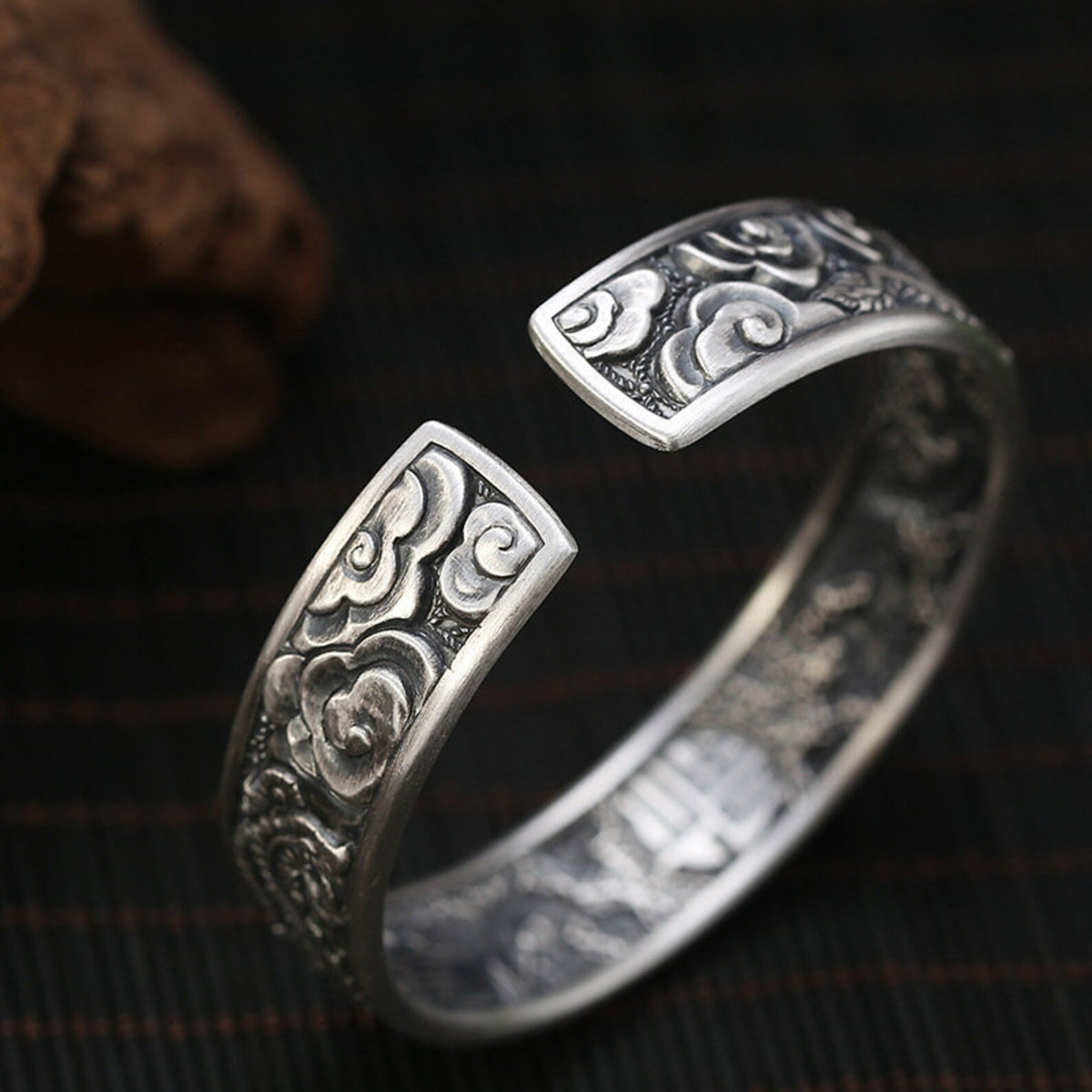 Chinese prosperity bracelet 999 silver
