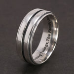 Dean Winchester 925 sterling silver ring side view close up