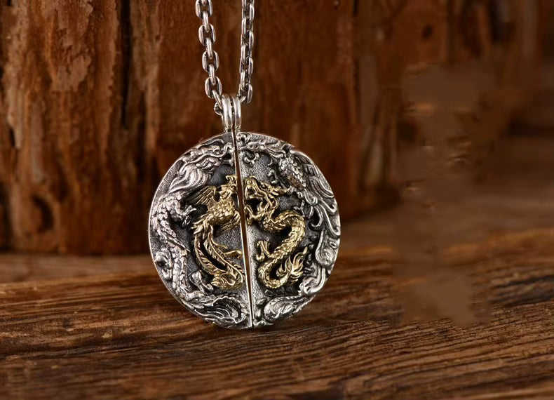 Dragon Phoenix pendant necklace