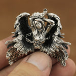Erotic woman angel pendant