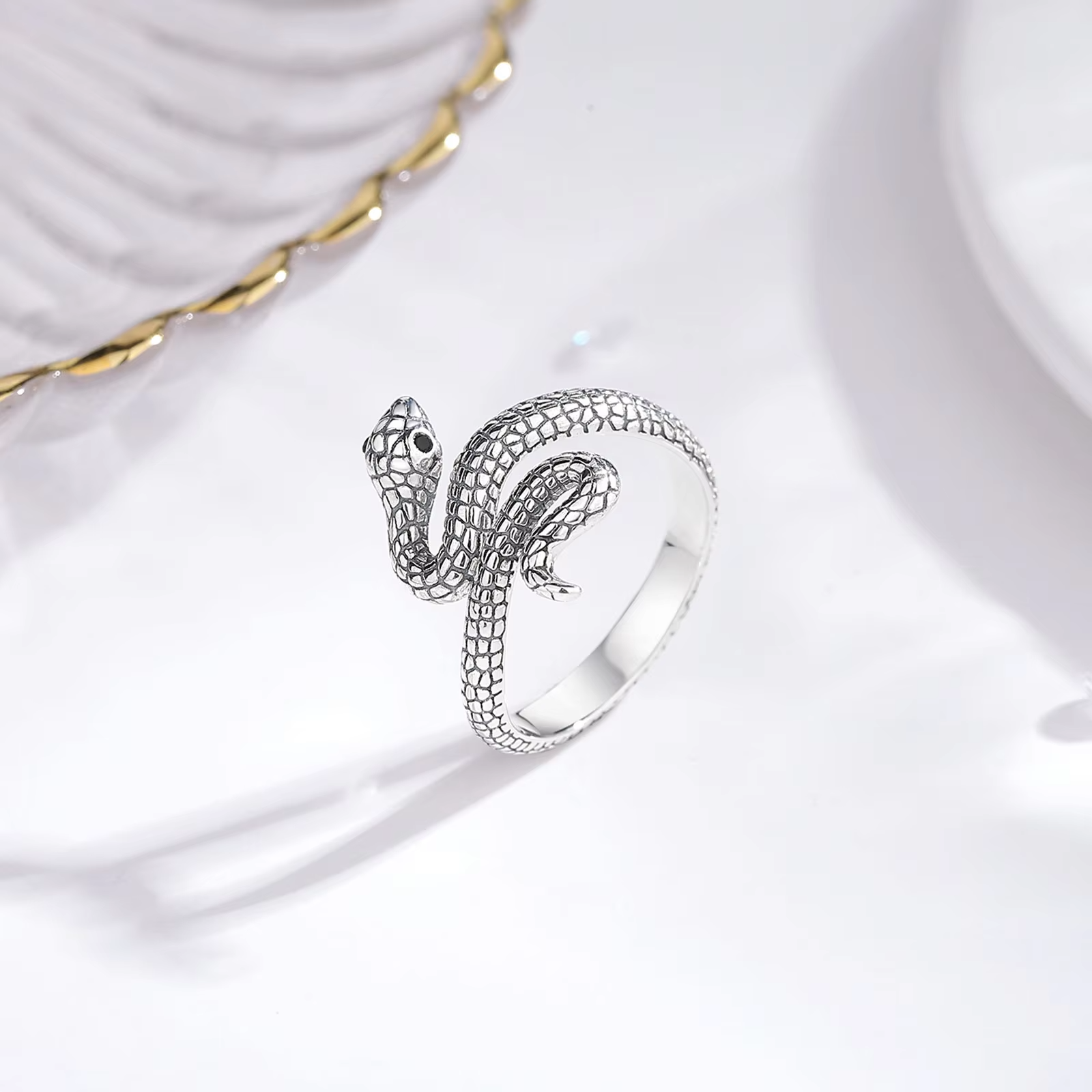 Ring Snake ~ Sterling Silver ~ Snake Ring Jewelry