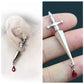 Gothic dagger earring handmade silver