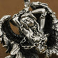 Gothic silver angel wings
