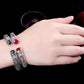 2020 new Indonesian style bracelet real  S925 pure silver bracelet woman Thai silver handmade lipstick corundum bracelet woman