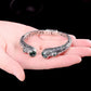 2020 new Indonesian style bracelet real  S925 pure silver bracelet woman Thai silver handmade lipstick corundum bracelet woman
