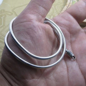 Silver Snake Chain Necklace 3mm