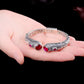 2020 new Indonesian style bracelet real  S925 pure silver bracelet woman Thai silver handmade lipstick corundum bracelet woman