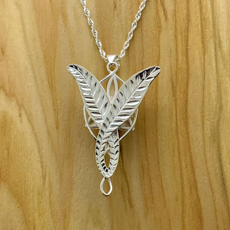 arwen evenstar necklace sterling silver zirconia back