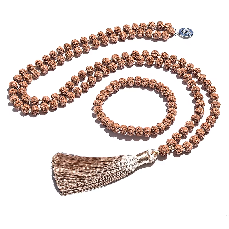 108 Rudraksha Mala set Necklace bracelet