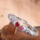 2020 new Indonesian style bracelet real  S925 pure silver bracelet woman Thai silver handmade lipstick corundum bracelet woman