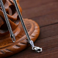 Lobster claw clasp on real 925 silver wheat chain