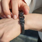 Mens and womens panther bracelet, 925 silver statement bangle
