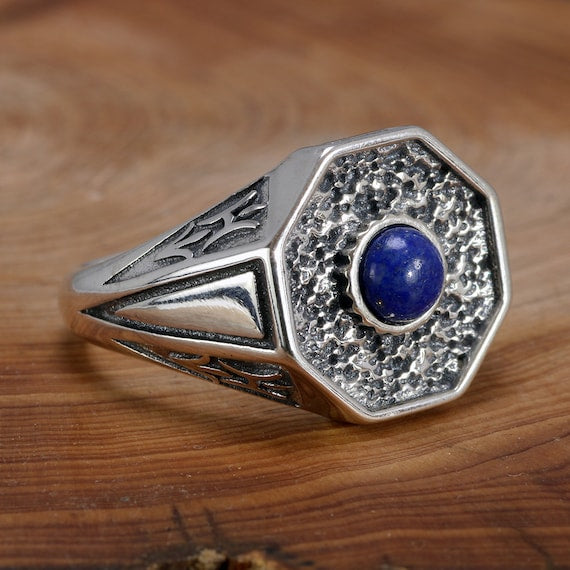 Mikaelson family Daylight Ring Lapis Lazuli silver