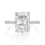 Moissanite engagement ring