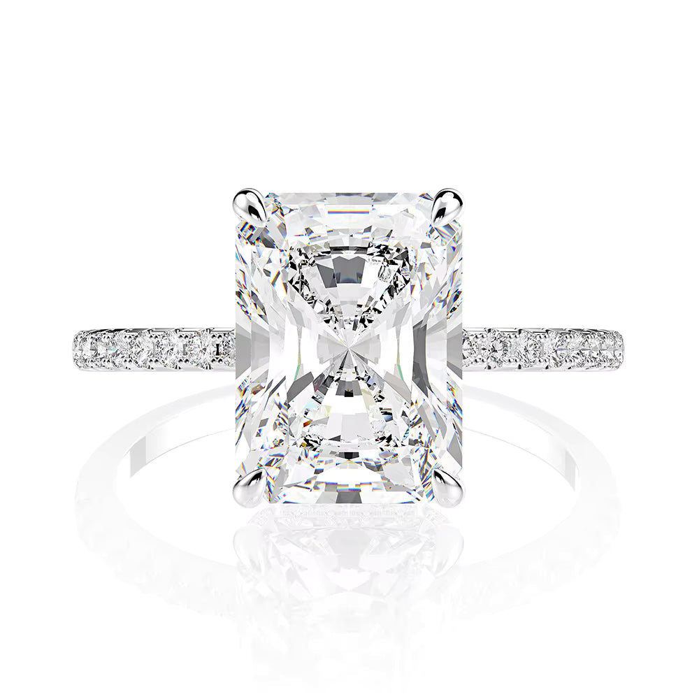 Moissanite engagement ring