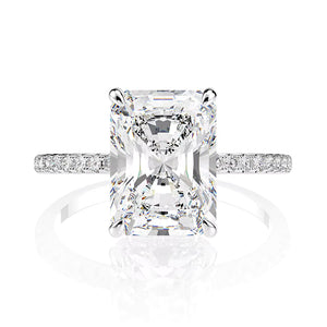 Moissanite engagement ring