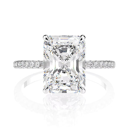 Moissanite engagement ring