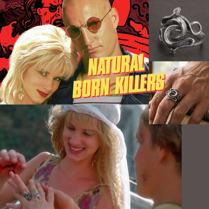 Natural Born Killers Snake Ring silver