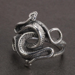 Natural Born Killers snake ring front view