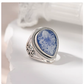 Sterling silver goddess cameo ring