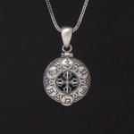 Buddhist OM Necklace silver